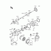 Схема узла: Масляный насос & Масляный фильтр для Kawasaki ZX636 Ninja ZX-6R