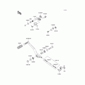 Схема вузла: Перемикач передач для Kawasaki VN900 Vulcan 900 Custom