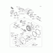 Схема вузла: Drive shaft/final gear(1/2) для Kawasaki VN1500 VN1500 Classic Tourer
