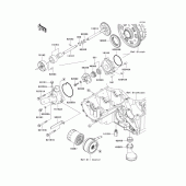 Схема узла: Масляный насос & Масляный фильтр для Kawasaki ZX900 Ninja ZX-9R