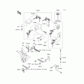 Схема вузла: Ignition switch/locks/reflectors для Kawasaki VN1500 Vulcan 1500 Classic FI