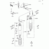 Схема узла: Подвеска/амортизатор для Kawasaki ZG1200 Voyager XII