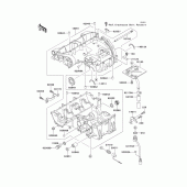 Схема вузла: Картер двигуна для Kawasaki ZX600 Ninja ZX-6