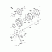 Схема вузла: Зчеплення для Kawasaki EJ400 W400