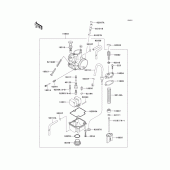Схема вузла: Карбюратор(1/2) для Kawasaki KX85 KX85-II