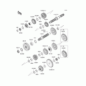 Схема вузла: Трансмісія для Kawasaki VN1700 Vulcan 1700 Nomad