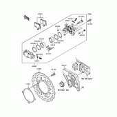 Схема узла: Задний тормоз для Kawasaki ZX1400 ZZR1400