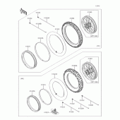 Схема вузла: Шина для Kawasaki KX85 KX85