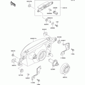 Схема узла: Headlight(s) для Kawasaki ZX600 Ninja ZX-6R
