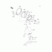 Схема вузла: Headlight(s) для Kawasaki VN1700 Vulcan 1700 Classic LT