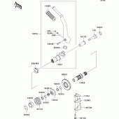 Схема вузла: Kickstarter mechanism для Kawasaki EJ650 W650