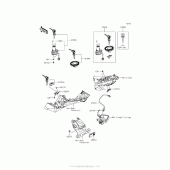 Схема узла: Замок зажигания для Kawasaki BR250 Z250SL ABS