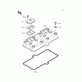 Схема узла: Клапанная крышка для Kawasaki ZX600 Ninja ZX-6