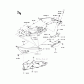 Схема узла: Облицовочные элементы (хвост) для Kawasaki ER400 ER-4N