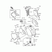 Схема вузла: Паливний бак (KL110-A1) для Kawasaki KL110 KSR
