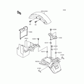 Схема вузла: Крило для Kawasaki ZR400 ZRX-II