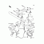 Схема узла: Катушка зажигания для Kawasaki ZR750 ZR-7S