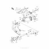 Схема узла: Выхлопная система для Kawasaki EX300 Ninja 300