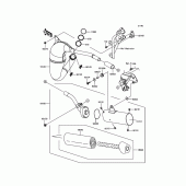 Схема вузла: Вихлопна система для Kawasaki KX100