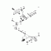 Схема вузла: Перемикач передач для Kawasaki BR250 Z250SL