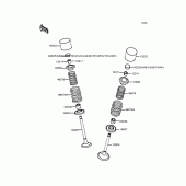 Схема вузла: Рокер & Клапан для Kawasaki ZR750 Zephyr