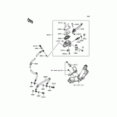 Схема узла: Передний тормозной цилиндр для Kawasaki ZR800 Z800