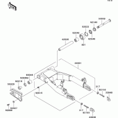 Схема вузла: Задній важіль (Маятник) для Kawasaki EJ800 W800