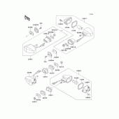 Схема вузла: Поворотники для Kawasaki KLE500
