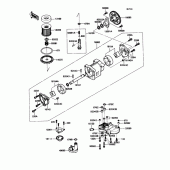 Схема узла: Масляный насос (1/2) для Kawasaki ZX1100 Ninja ZX-11