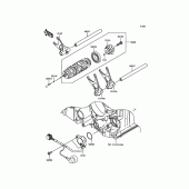 Схема вузла: Gear Change Drum/Shift Fork(s) для Kawasaki ZG1400 1400GTR ABS