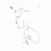 Схема узла: Система зажигания для Kawasaki KX500