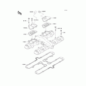 Схема узла: Клапанная крышка для Kawasaki ZR750 ZR-7S