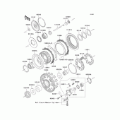 Схема вузла: Зчеплення для Kawasaki VN1500 Vulcan 1500 Nomad Fi