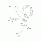 Схема узла: Stand(S) для Kawasaki KL650 KLR650