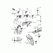 Схема вузла: Замок запалювання для Kawasaki ZR800 Z800 ABS