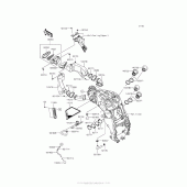 Схема узла: Воздушный фильтр для Kawasaki ZX1400 Ninja ZX-14R ABS