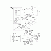 Схема вузла: Starter motor для Kawasaki KL250 KL250 Super Sherpa