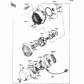 Схема узла: Генератор для Kawasaki ZX1100 ZZ-R1100