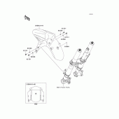 Схема вузла: Переднє крило для Kawasaki KLZ1000 Versys 1000