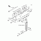 Схема вузла: Задня підвіска для Kawasaki KLX250 KLX250SR
