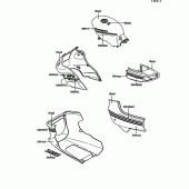 Схема вузла: Decal(red/white)(ex500-b2) для Kawasaki EX500 GPZ500S