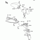 Схема узла: Fender для Kawasaki ZX1100 ZZ-R1100
