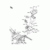Схема узла: Battery Case для Kawasaki VN1700 VN1700 Classic Tourer ABS