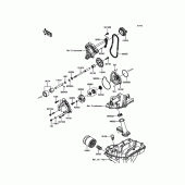 Схема узла: Масляный насос для Kawasaki ZX1000 Ninja ZX-10RR