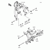 Схема вузла: Кріплення двигуна для Kawasaki EX650 Ninja 650 ABS