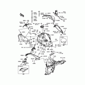 Схема вузла: Паливний бак для Kawasaki ZR800 Z800