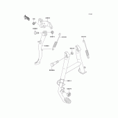 Схема вузла: Stand(s) для Kawasaki EX500 EX500