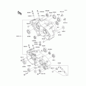 Схема узла: Картер двигателя для Kawasaki KX65