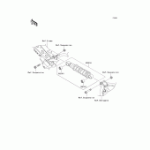 Схема вузла: Задній амортизатор для Kawasaki KLX110 KLX110