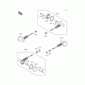 Схема узла: Поворотники для Kawasaki KLX300R